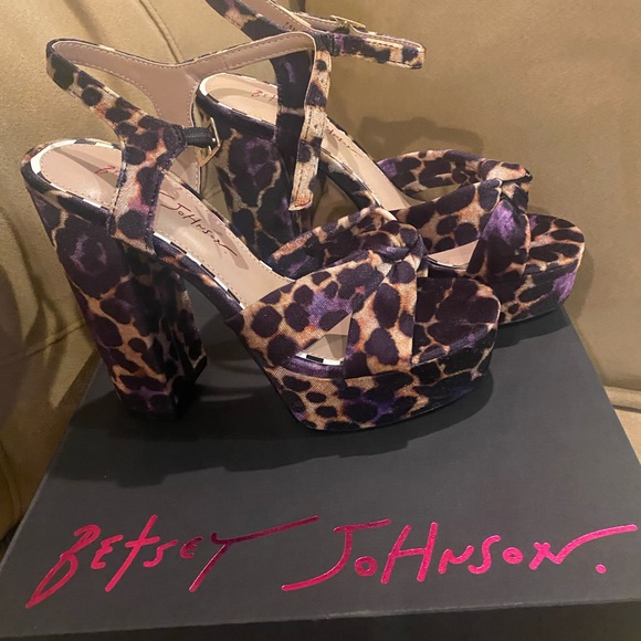 Betsey Johnson Shoes - Betsey Johnson-Size 7.5-Leopard with Purple accents-Never worn